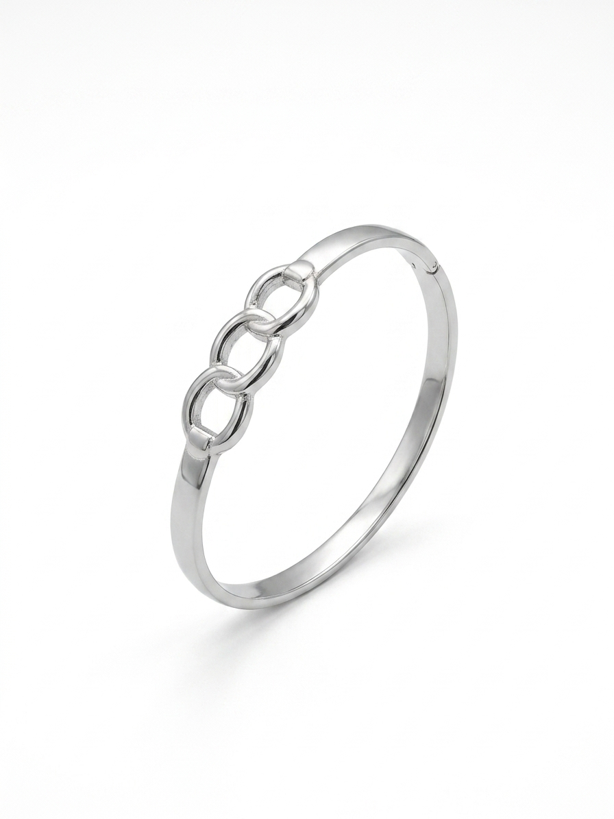 Silver Lock Bracelet