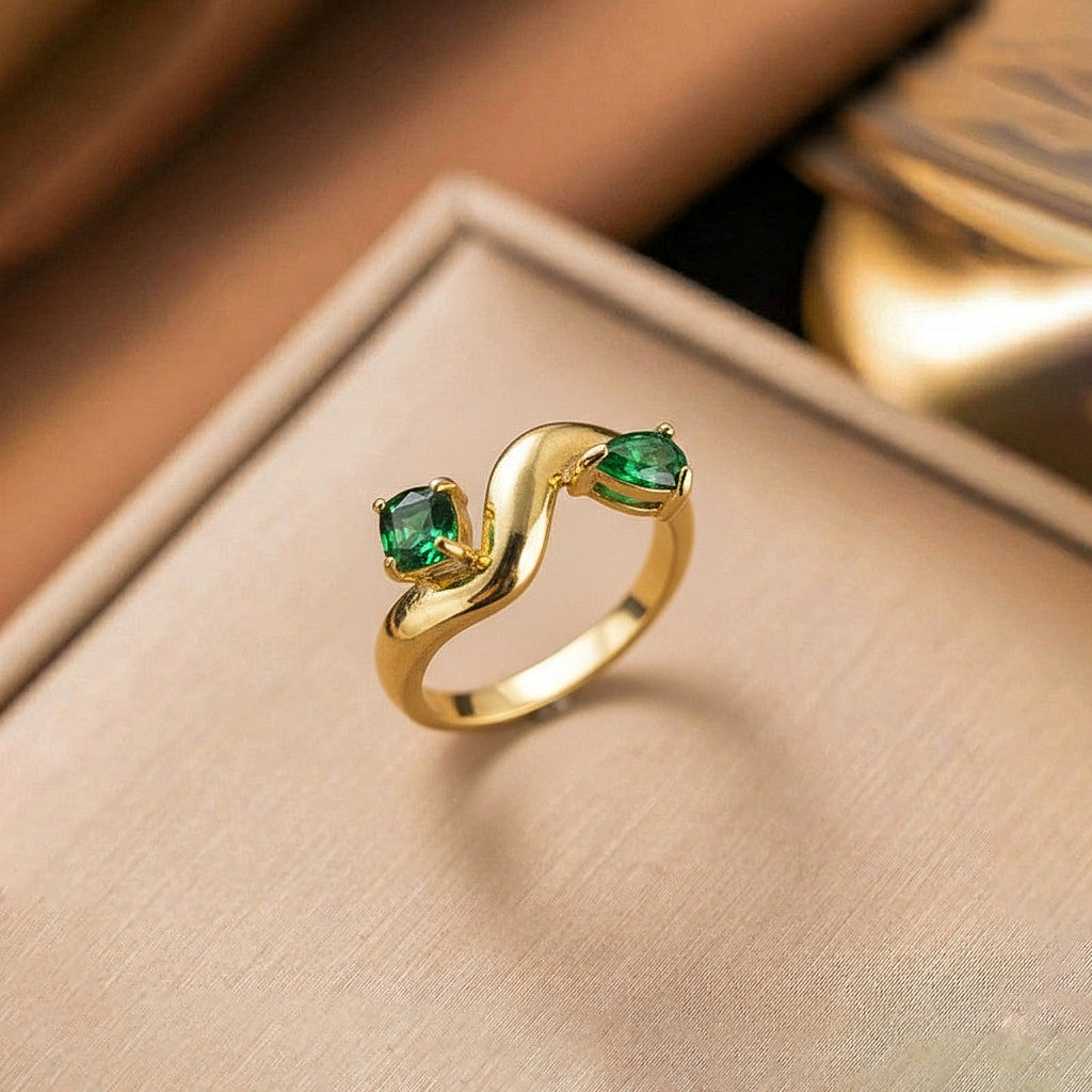 Green Whisper Ring