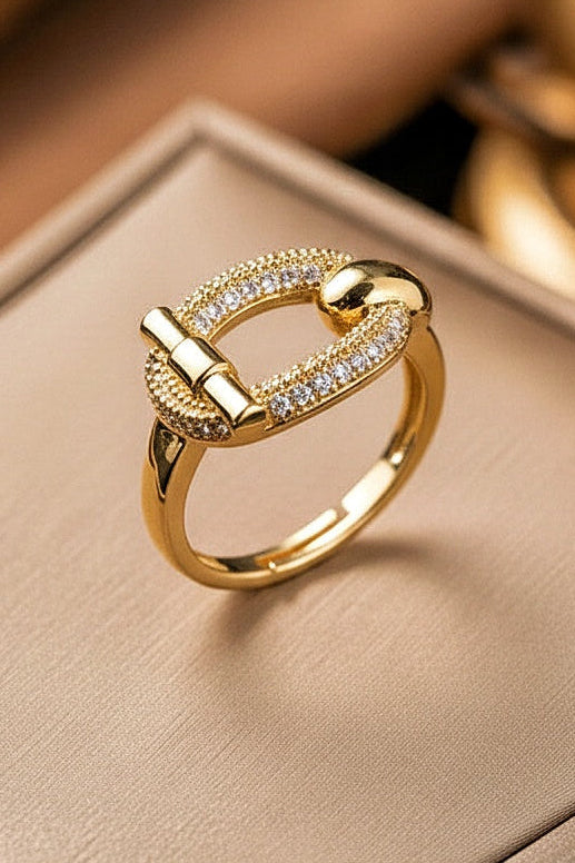 Golden hook Ring