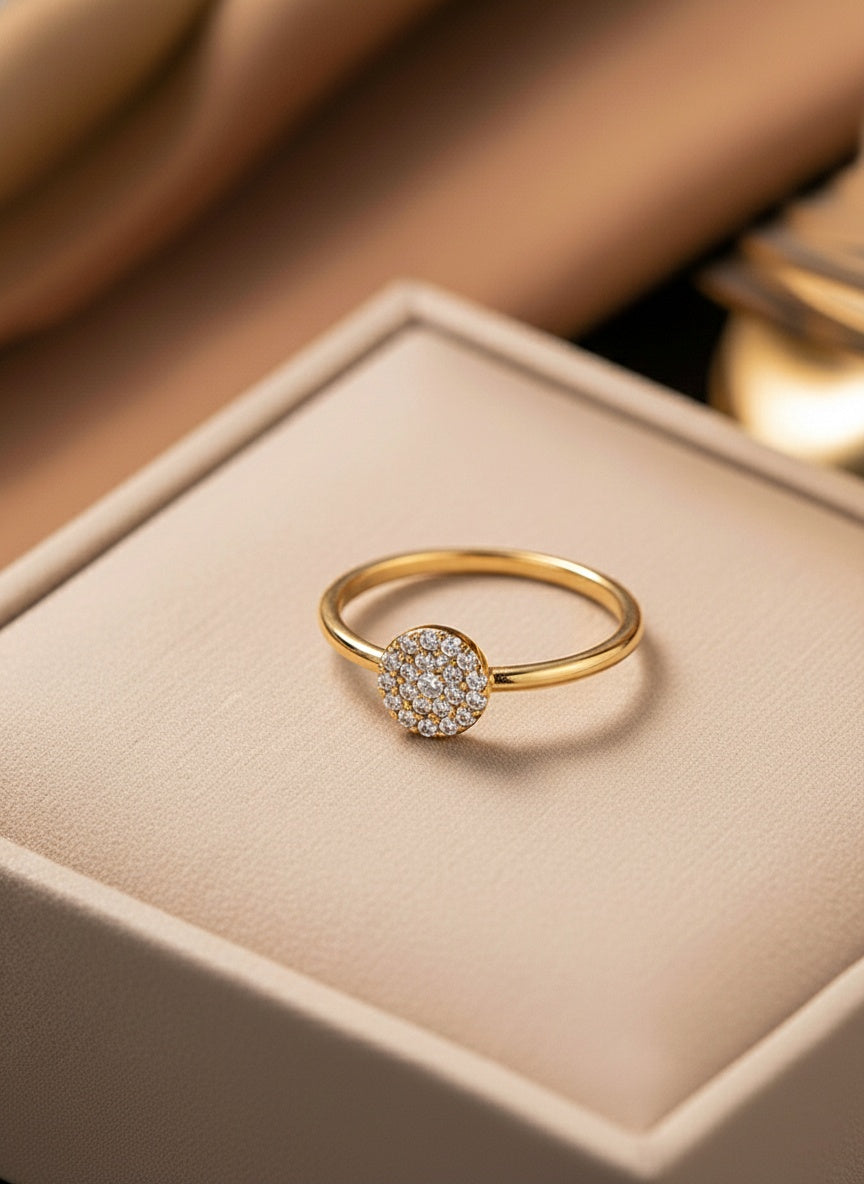 Stones on circle Ring