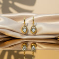Big Stone Drop Earrings
