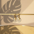 Oval Drop Earrings