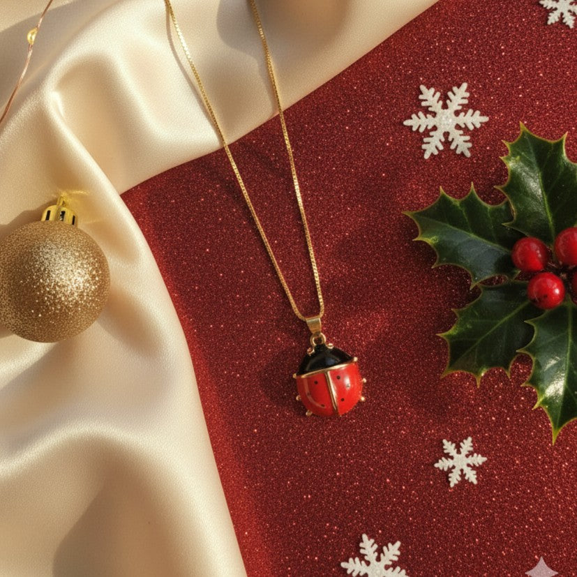 Lucky Ladybug Chain Pendant
