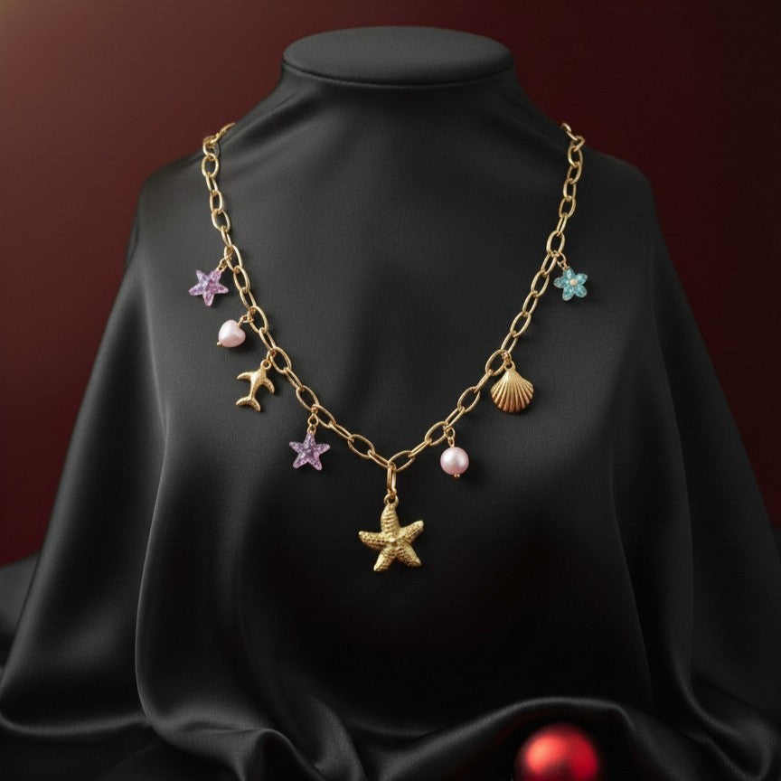 Seaside Treasure Gold Necklace