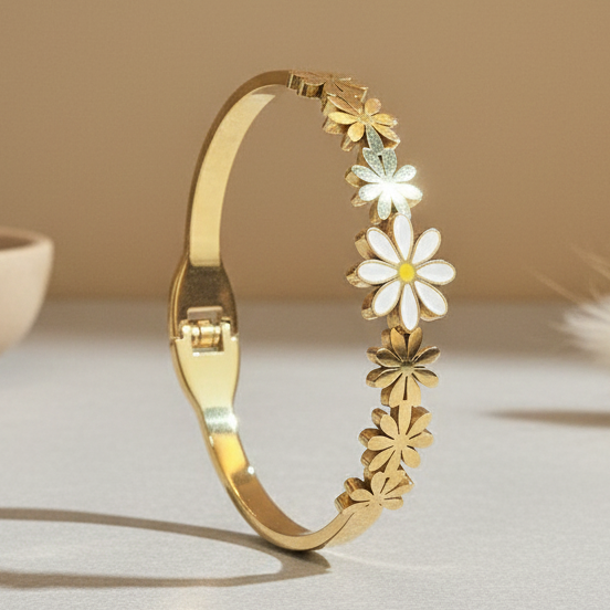 Sunflower 18k Gold Plated Bracelet