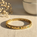 GREEN DIAMOND STUDDED BRACELET