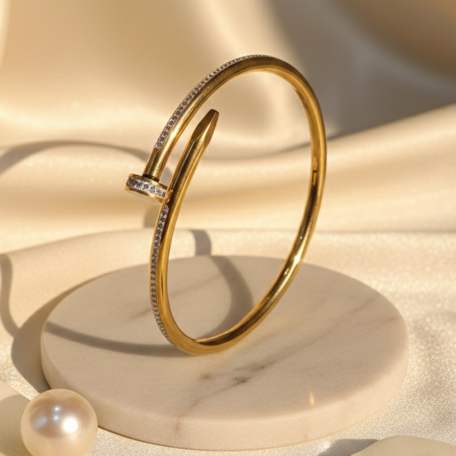 Diamond Nail Bracelet