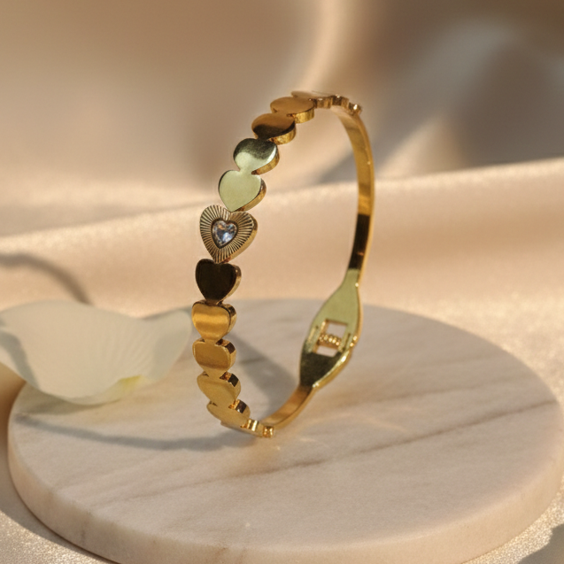 Diamond Heart Bracelet