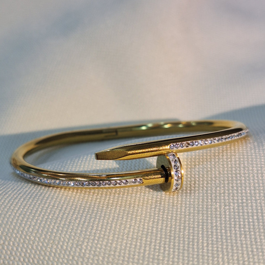 Diamond Nail Bracelet
