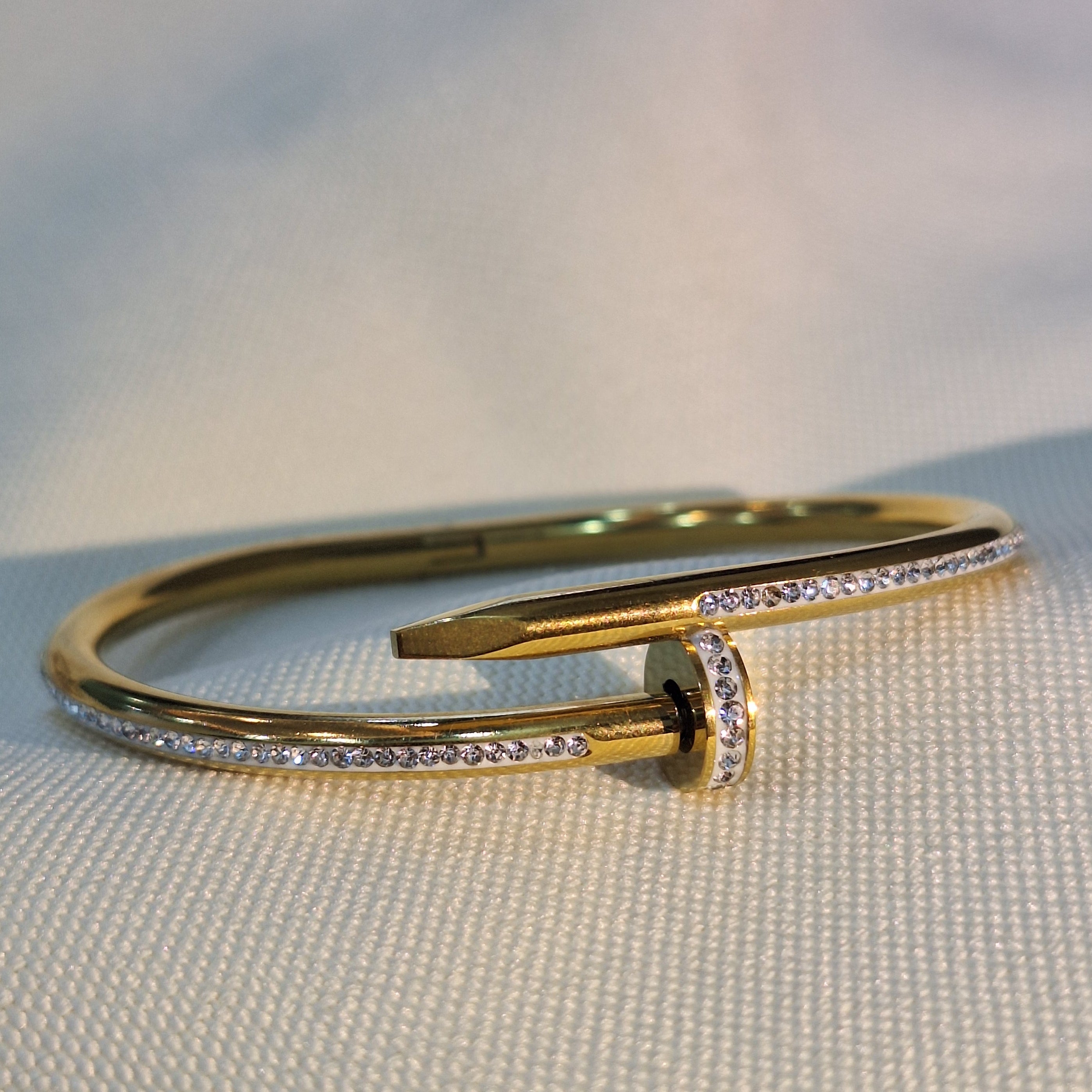 Diamond Nail Bracelet