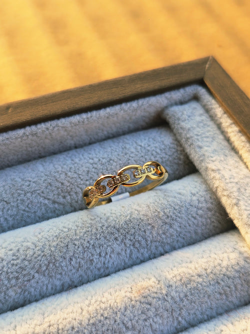 Luxury Chain Design Gold Ring