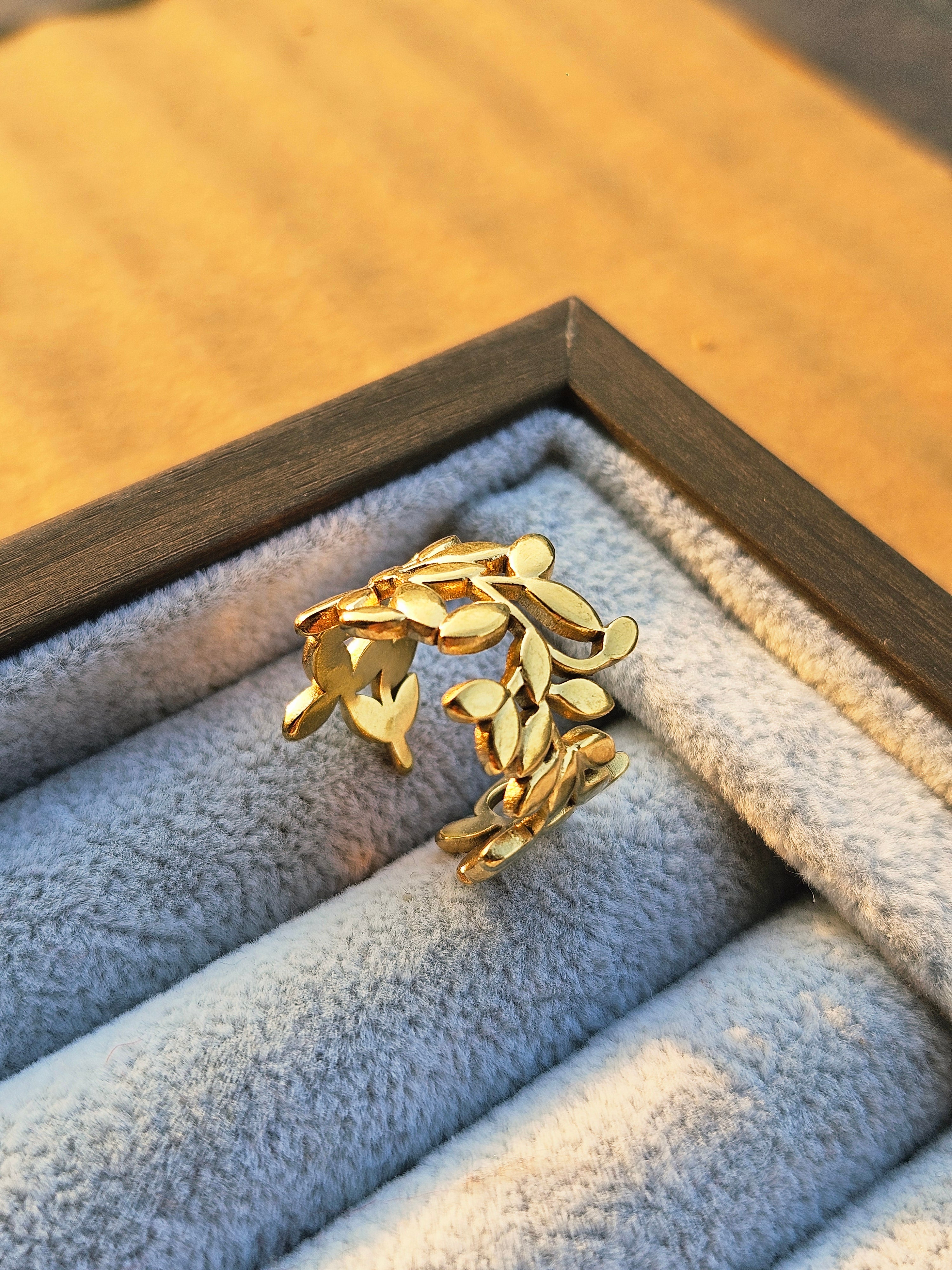 Botanical Gold Statement Ring