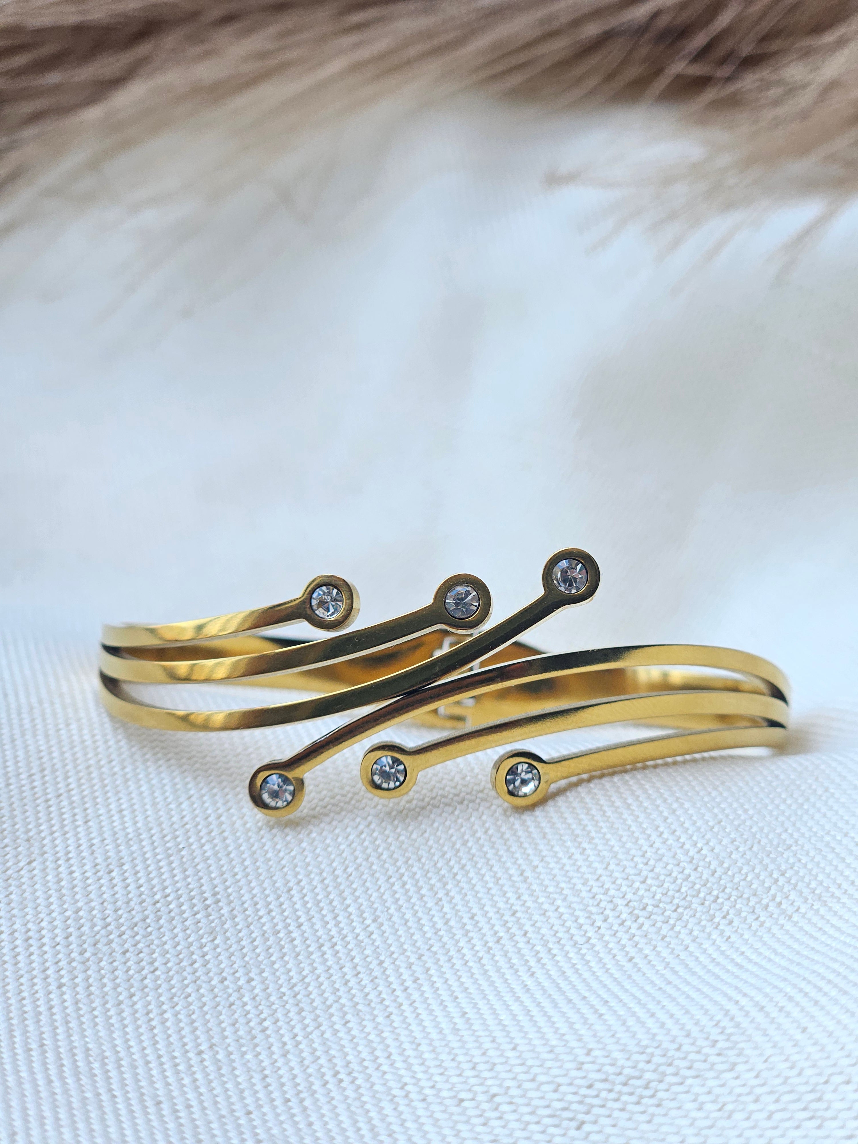 Waterproof Stainless Steel Avant-Garde Bangle