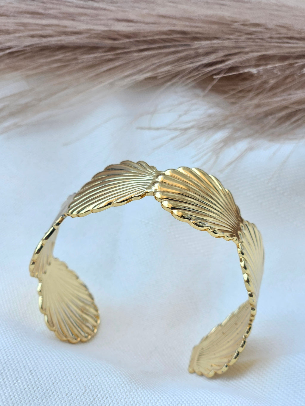 Golden Seashell Cuff