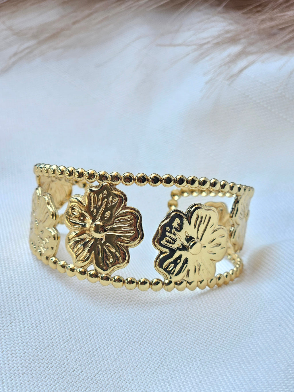Golden Bloom Cuff