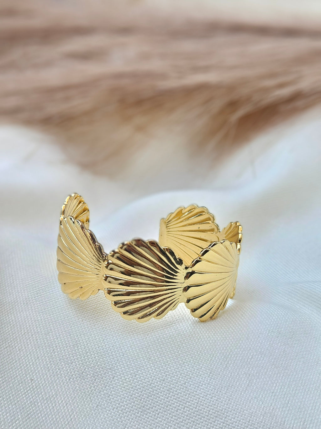 Golden Seashell Cuff
