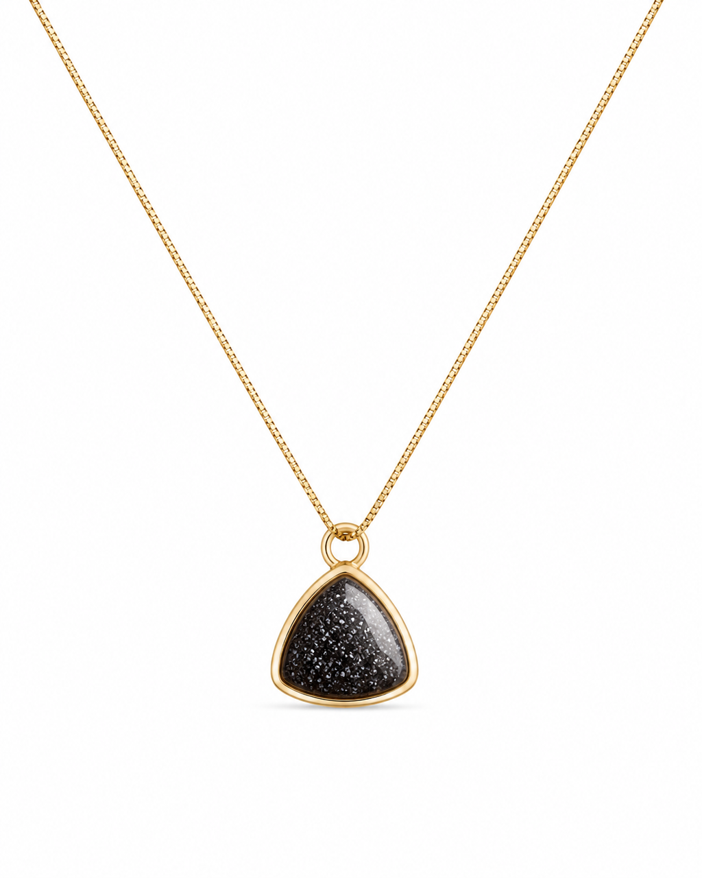 Aurelia Black Druzy Necklace