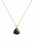 Aurelia Black Druzy Necklace