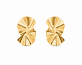 Golden Petal Stud Earrings