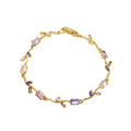 Lavender Tulip Bracelet 18k Gold Plated