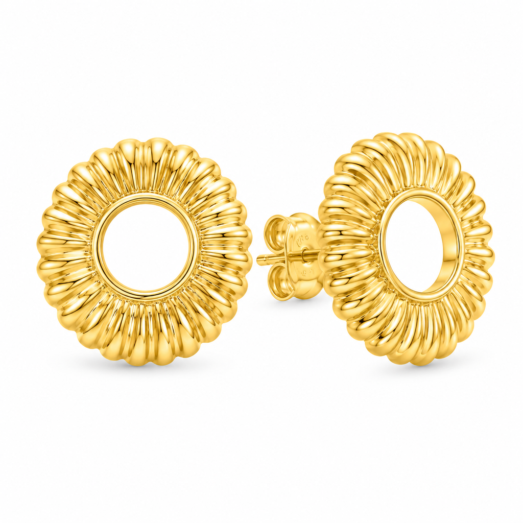 Golden Sunburst Earrings