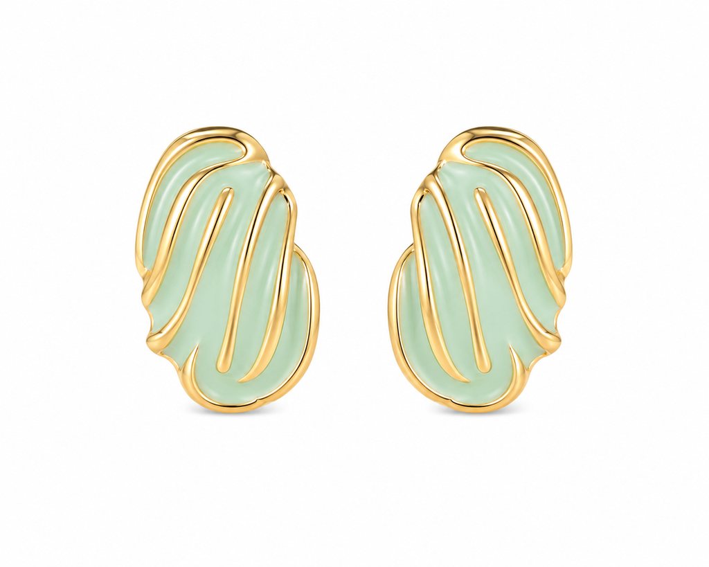 The Pastel Wave Enamel Studs