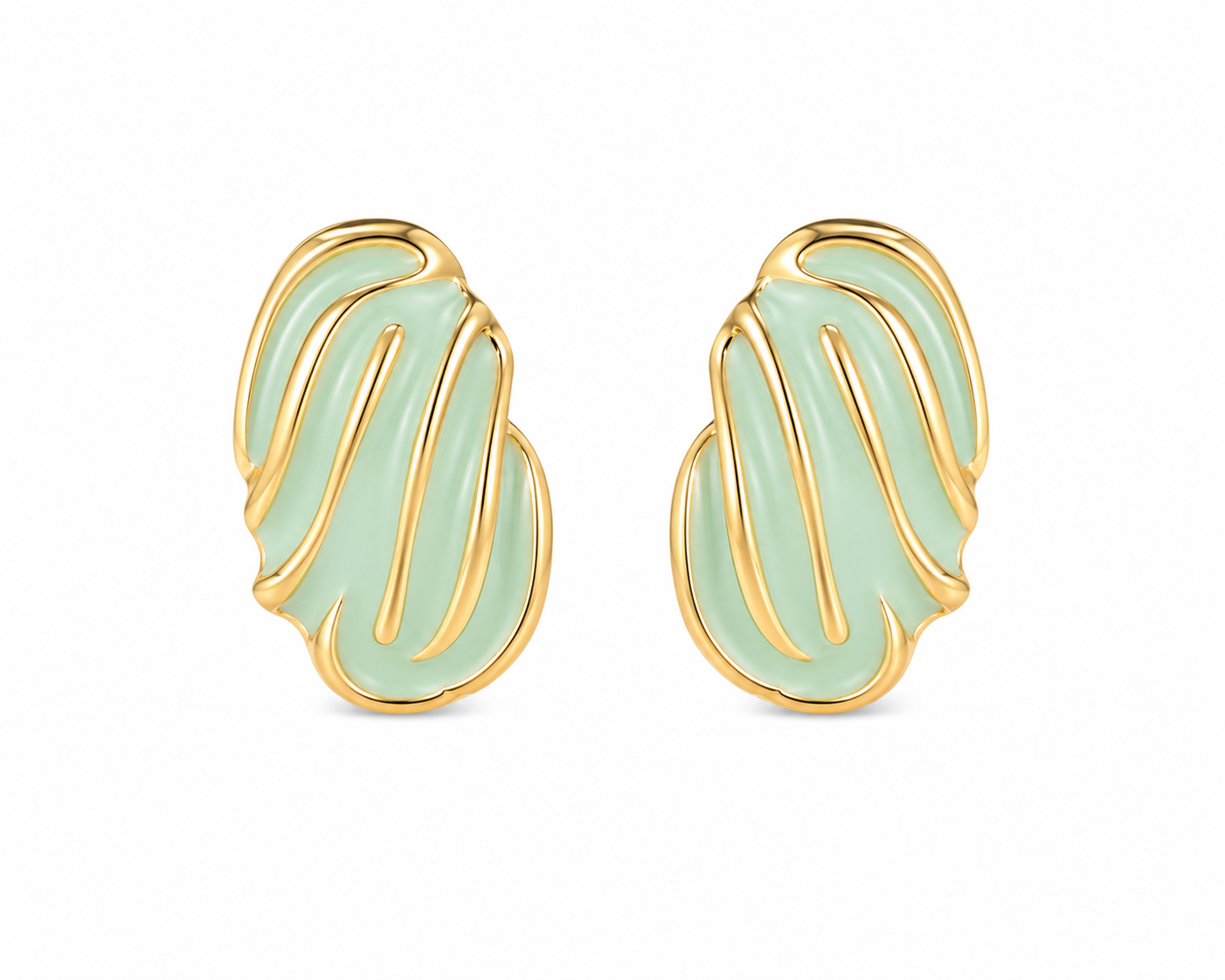 The Pastel Wave Enamel Studs