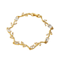 White Crystal Tulip Bracelet