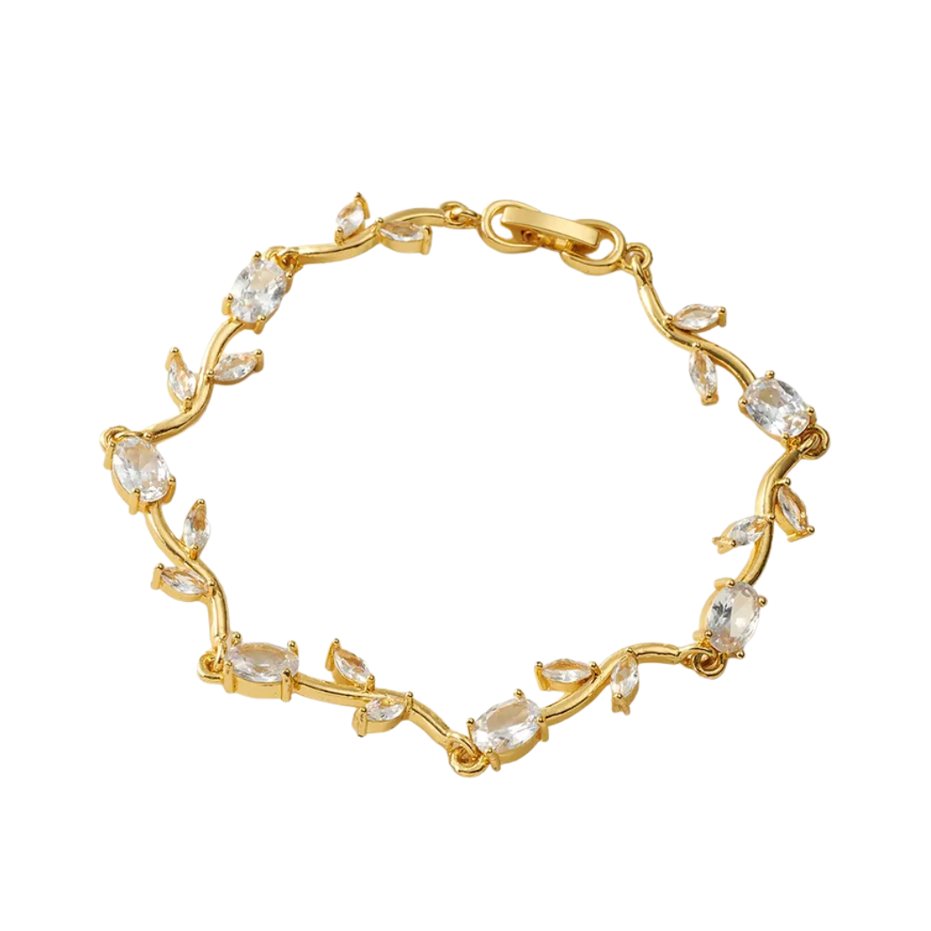 White Crystal Tulip Bracelet