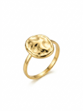 Lunar Texture Gold Ring