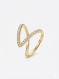 Elegant Gold Plated Open Ring