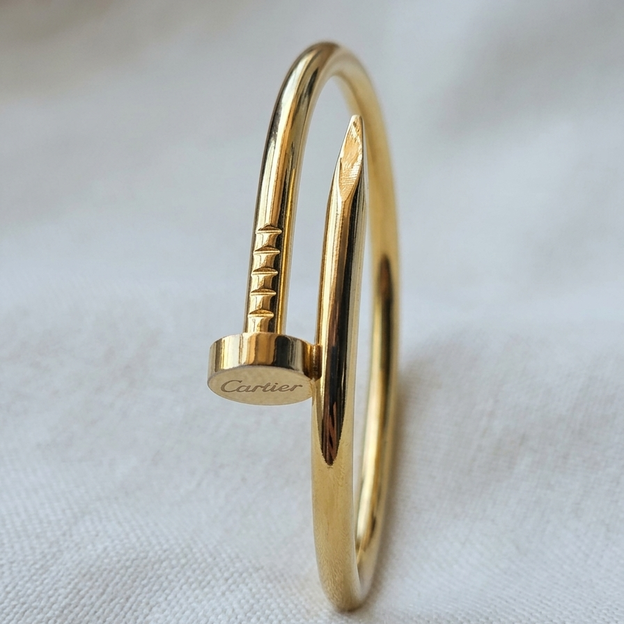 Golden Twisted Nail Cuff Jewelry