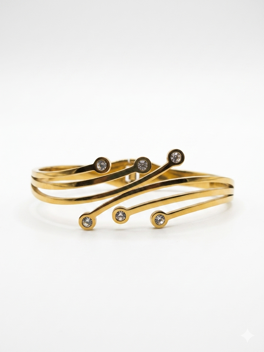 Waterproof Stainless Steel Avant-Garde Bangle