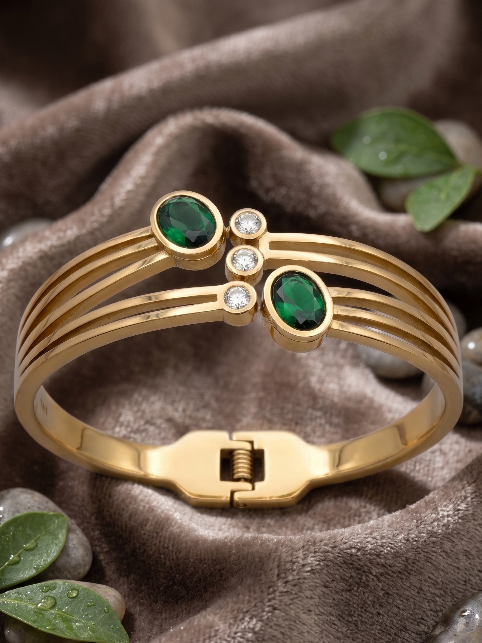Aurora Multi-Strand Gold Bangle