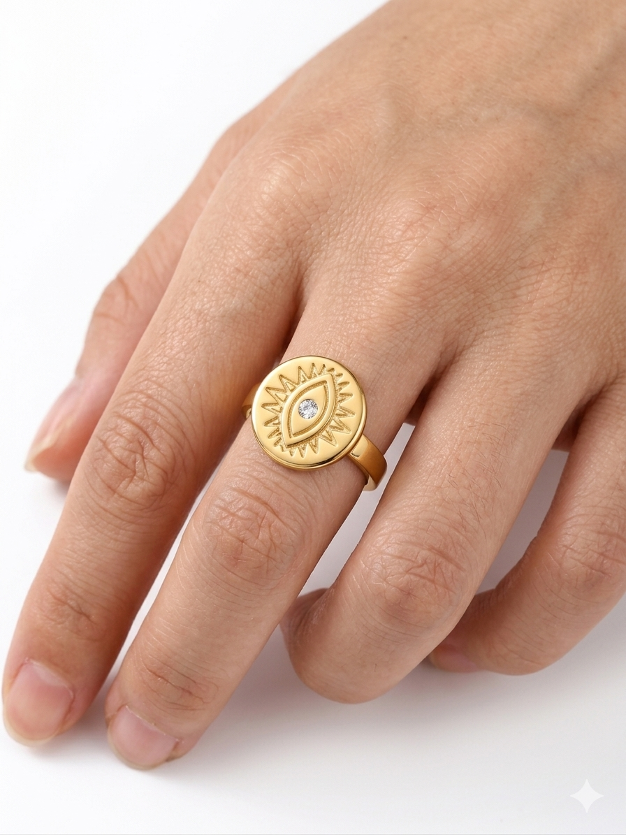 Evil Eye Aura Ring