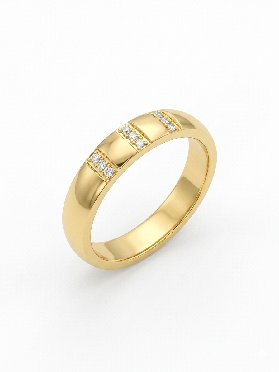 Royal Gold Dome Ring