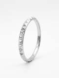 Silver Studded Relief Band Jewelry