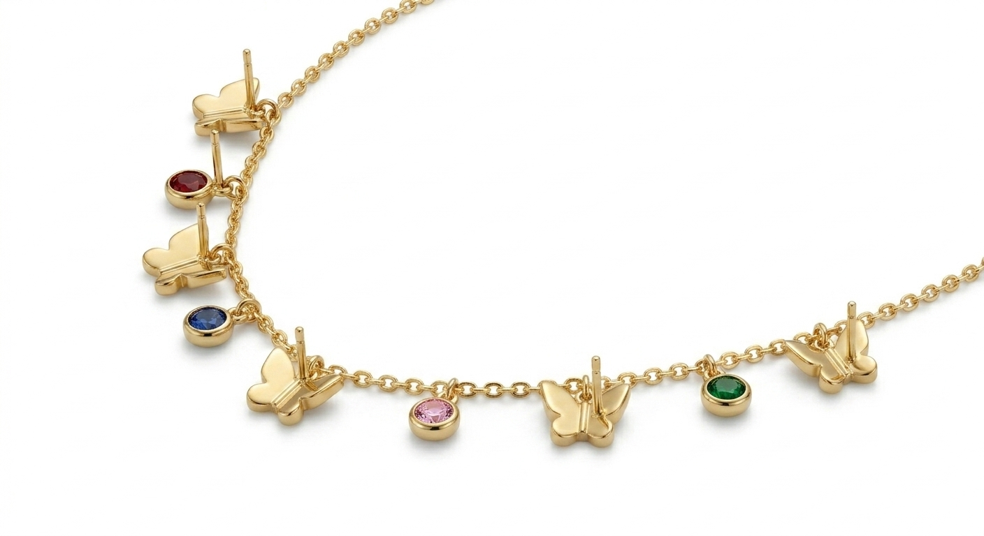 The Little Butterfly & Gemstone Droplets