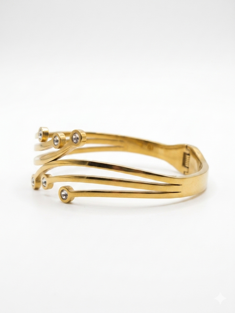 Waterproof Stainless Steel Avant-Garde Bangle