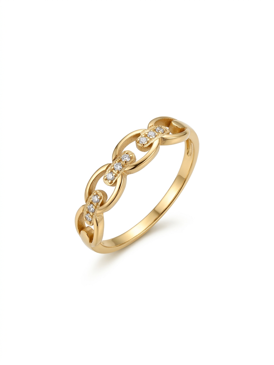 Luxury Chain Design Gold Ring