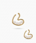 The Wave & Pearl Abstract Studs