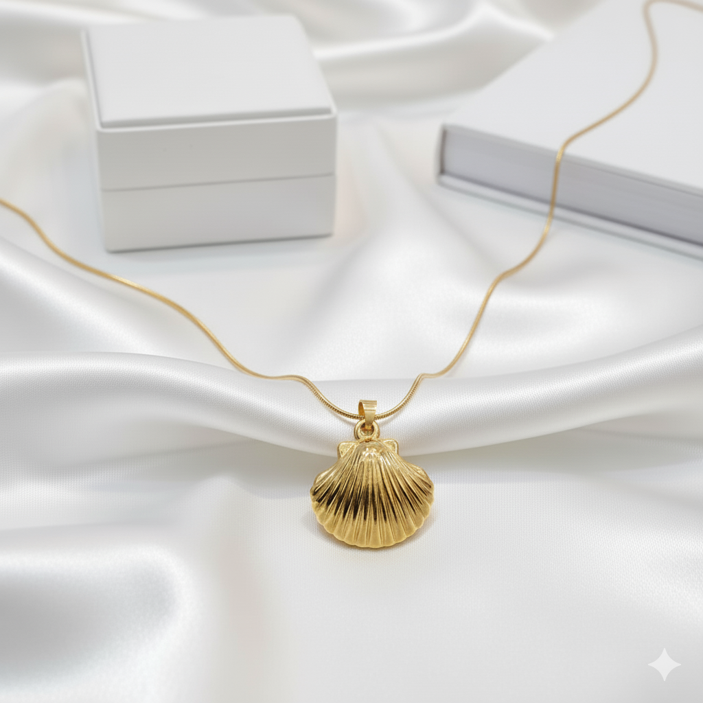Golden Shell Pendant
