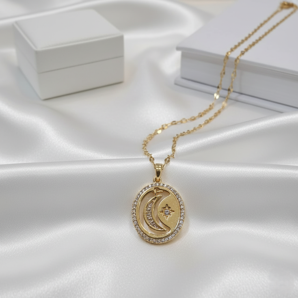 Moon Star in it Pendent