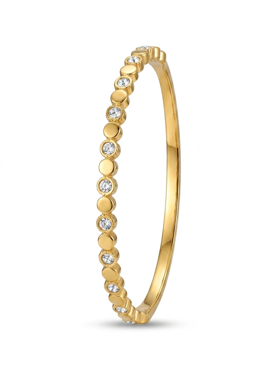 Golden Glow Crystal Bracelet