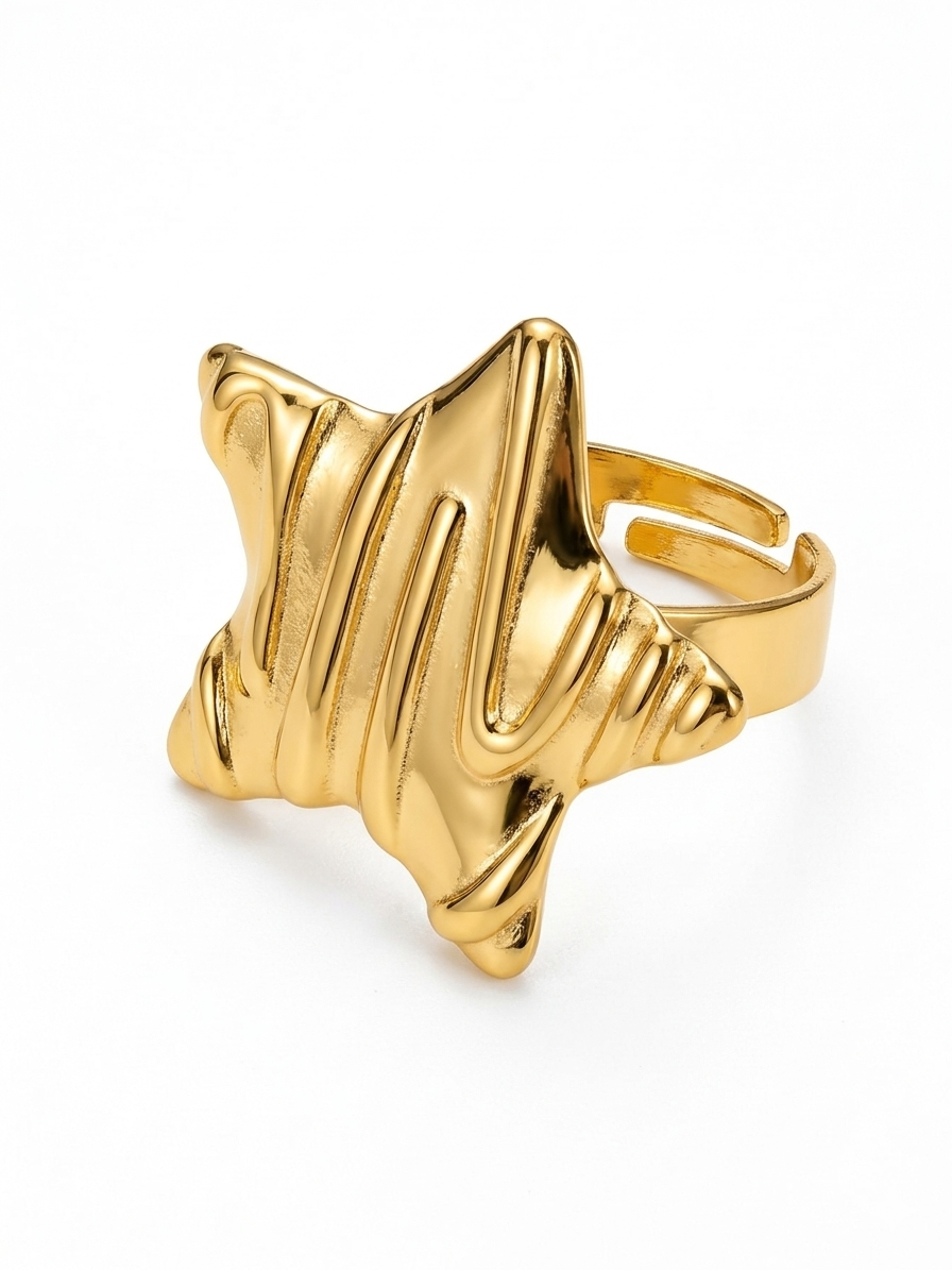 Molten Gold Sculpt Ring