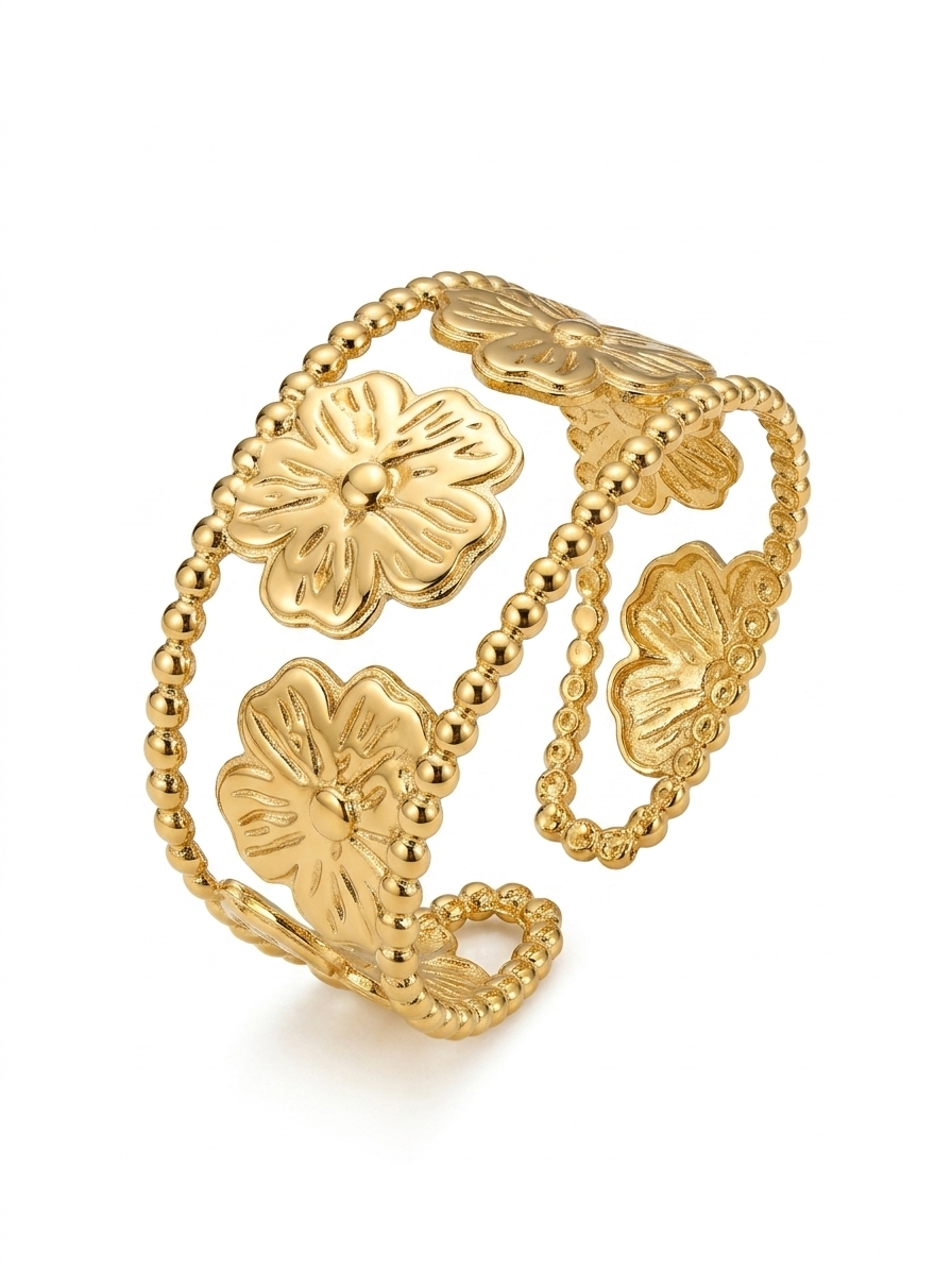 Golden Bloom Cuff