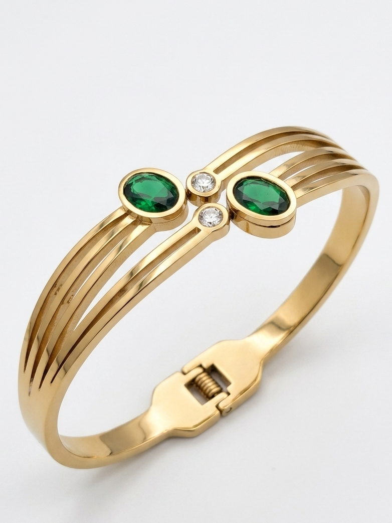 Aurora Multi-Strand Gold Bangle