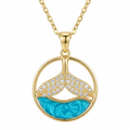 Dolphin 18K Gold Plated Pendant