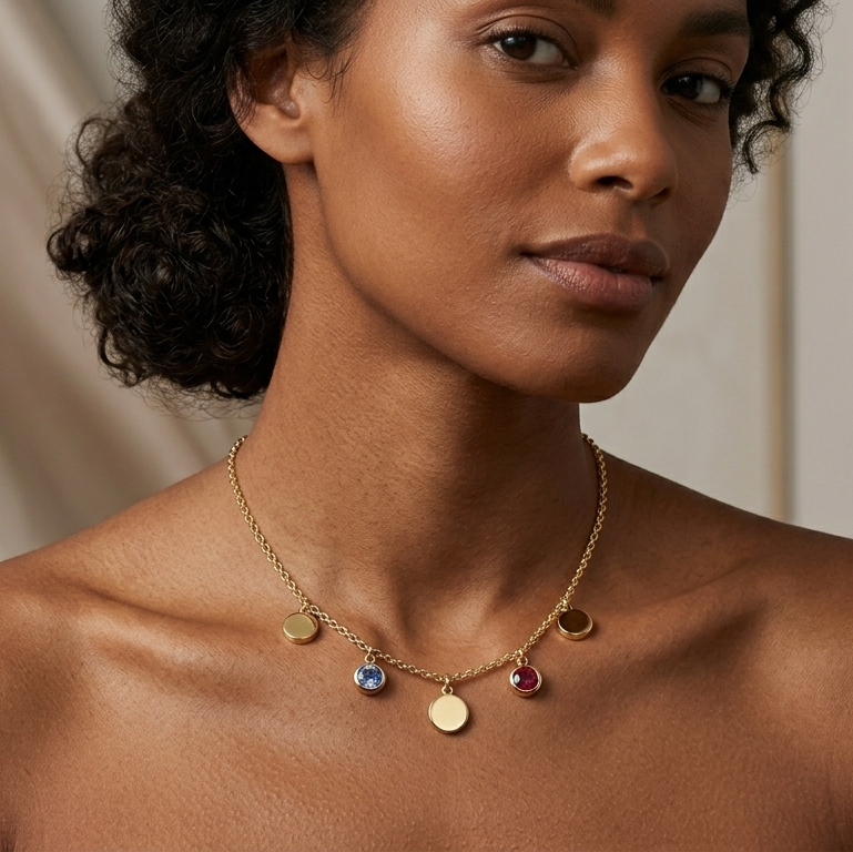 The Little Coin & Crystal Necklace