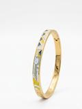 Mosaic Bloom Luxury Cuff Bracelet